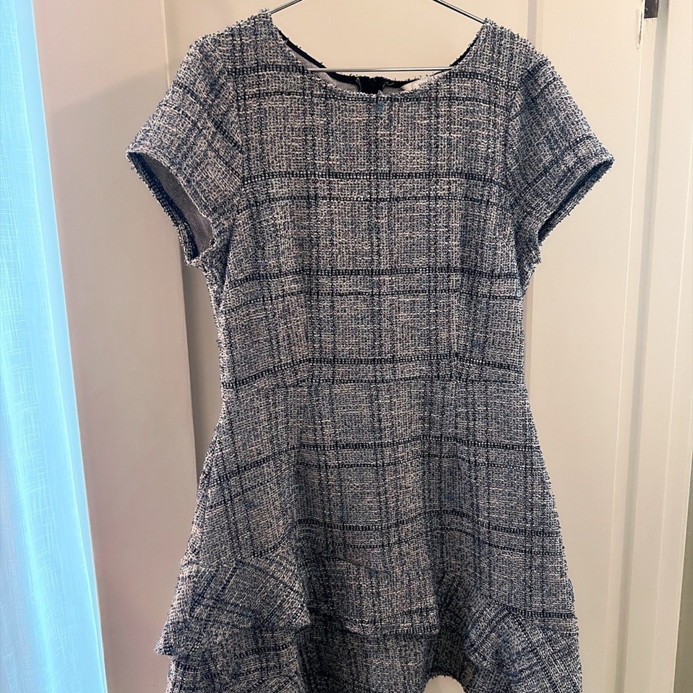 Speechless Blue and White Textured Dress - Picture 2 of 12